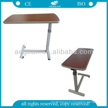 AG-OBT001 mesa de comedor dinning de madera del hospital portátil mesa de noche ajustable usado